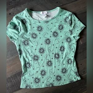 Rue21 Celestial Print Mint Tee